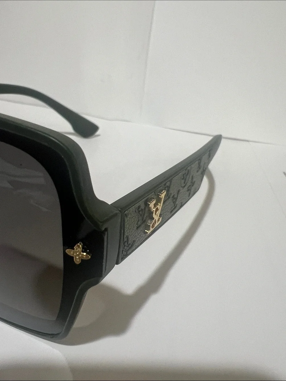 Louis Vuitton Dark Green Oversized Square Sunglasses with Gradient Lenses